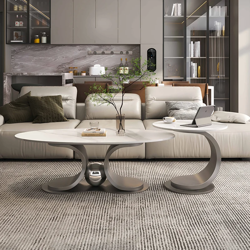 Mesa de centro italiana em movimento exclusivo e minimalista mesa de centro industrial simples mesa auxiliar móveis de hall de entrada