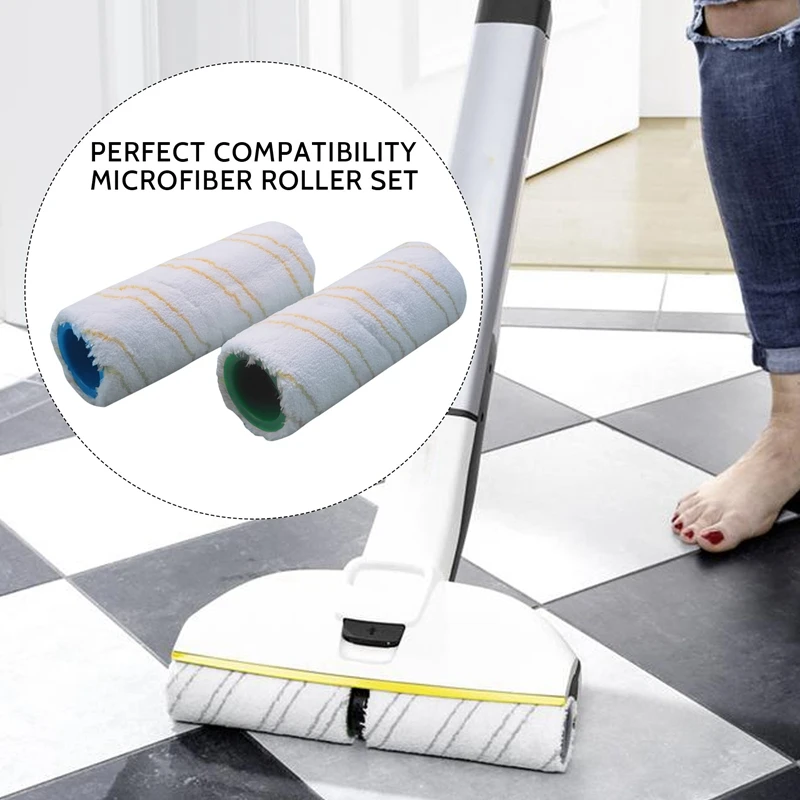 أفضل العروض 8 قطعة فرشاة الأسطوانة استبدال الملحقات ل Karcher FC5 FC7 FC3 fcثلاثية الأبعاد الكهربائية الطابق الأنظف