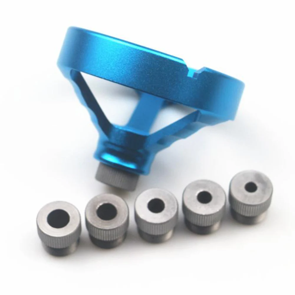 Aluminum Alloy Hole Puncher Locator Jig 90 Degree Centering Drill Guide 5/6/7/8/9/10mm Hinged Hole Opener Woodworking Tools