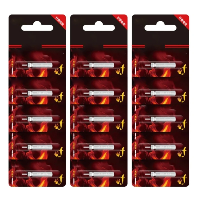 CR425 Lithium Cells 25mAh Batteries For Fishing Electric Float Light, 3V Night Light Long Use Battery Set 5/10/15/20Pcs