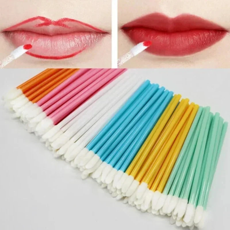 50/100Pcs Disposable Lip Brushes Eyelash Applicator Mascara Wands Brush Lipstickers Wands Makeup Tools EyelashExtension Supplies