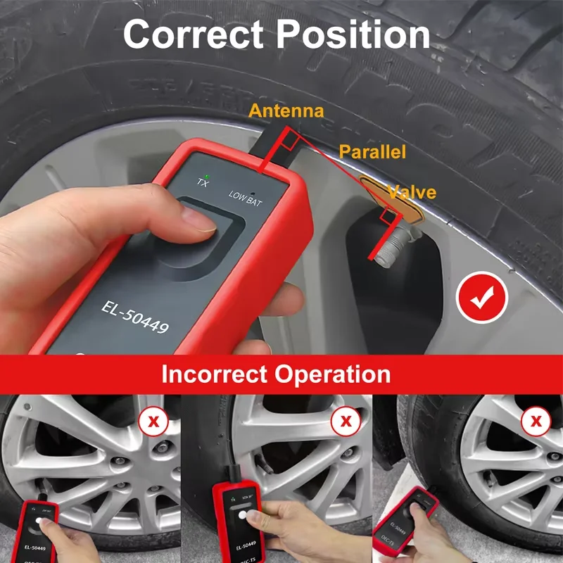 TPMS-Reset-Tool EL-50449 OEC-T5 für Opel/GM Reifendruckkontrollsystem, Sensor-Tester EL50448, OBD2-Auto-TPMS-Mechanischer Tester – Detail 3