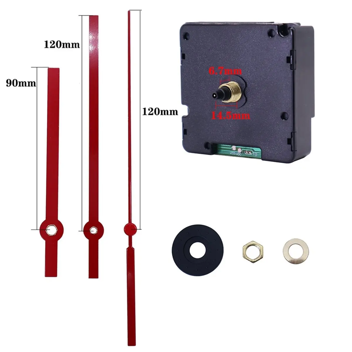 PROMOTION~ Radio Controlled Silent DIY Clock Movement Mechanism Kit Germany DCF Signal Mode Hands Repair Replacement