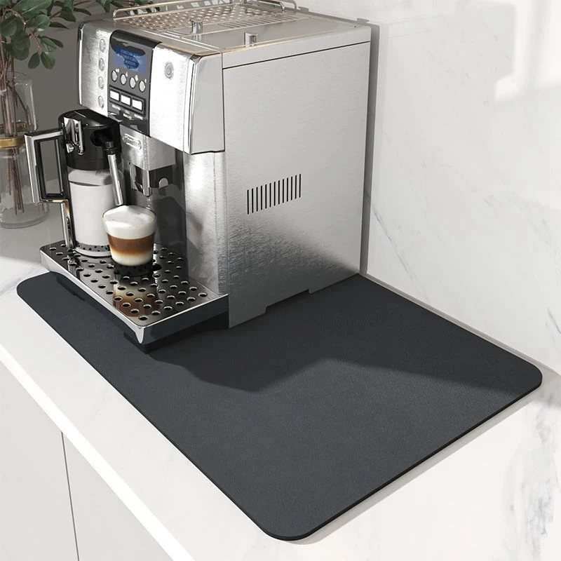 

Super Absorbent Non-Slip Coffee Dish Kitchen Absorbent Drain Mat Drying Mat Quick-Drying Bathroom Drain Mat