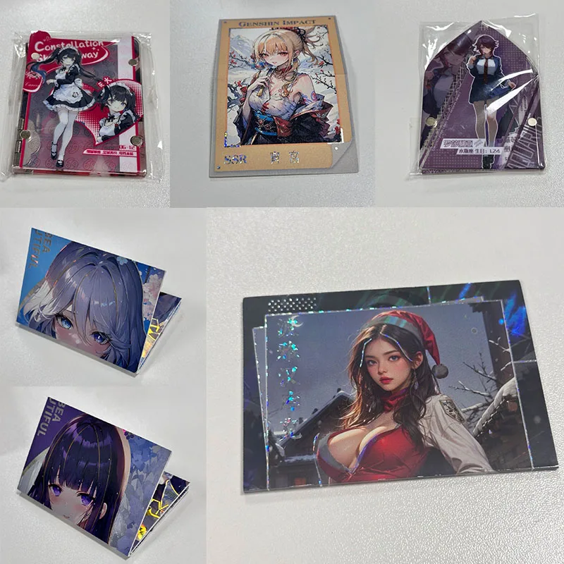 

Аниме История Богини Raiden Shogun Shenhe Furina Yoimiya Boa Hancock Коллекционные карты Рождественские подарки на день рождения Детские игрушки