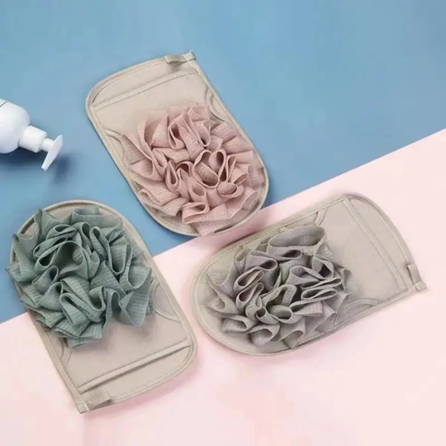 قفازات استحمام رائعة قطعة واحدة لتجربة تقشير فاخرة |   قفاز منظف الجسم ناعم ولطيف |   قفازات الاستحمام الفاخرة f