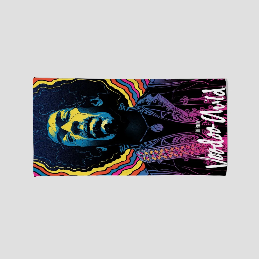 Jimi H-Hendrix Live on Stage Towel Absorbent Quick dry Soft Yoga Swimming Resort Mountain Climbing Towel beach towel