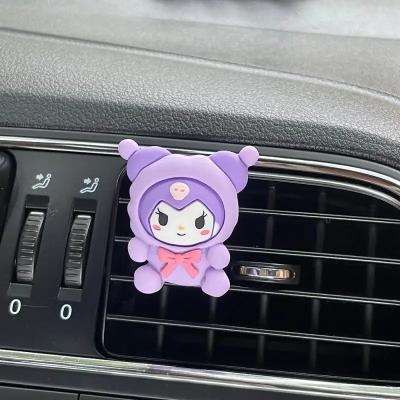 Anime Hello Kitty Car aromatherapy cute Kuromi My Melody Cinnamoroll Car air outlet decoration kawaii cartoon Car accessories