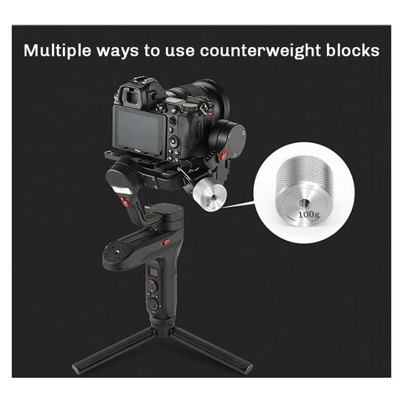 Retail DSLR Camera Removable Counterweight Balancing Moment Clump Weight For DJI Ronin S Zhiyun Gimbal Stabilizer