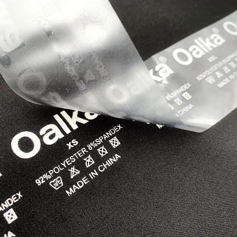 

100PCS Custom Thermal Transfer Stickers Iron on Clothing DIY Patches Washable Hot Stamping Logo / Tags Garment Labels Any Size