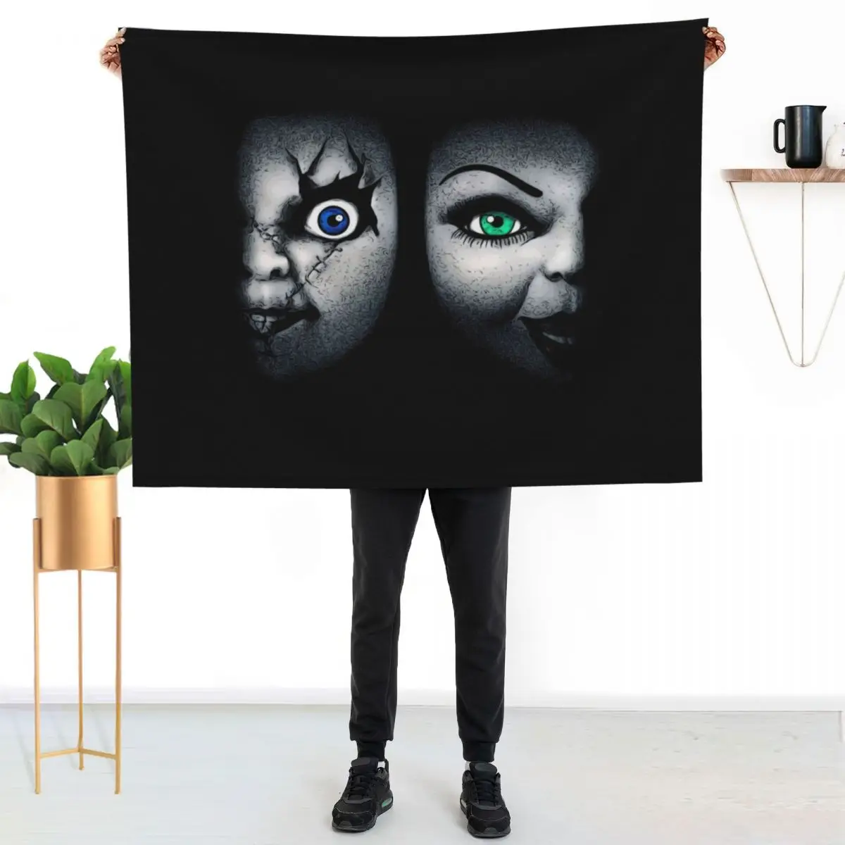Bride of Chucky Throw Blanket Polar Furry Multi-Purpose decorative funny gift Bed covers Blankets