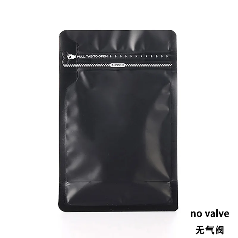 50 Stück Kaffeebeutel mit flachem Boden, Ventil und Reißverschluss, Aluminiumfolien-Futterbeutel zur Aufbewahrung von Kaffeebohnen und Lebensmitteln – Detail 19