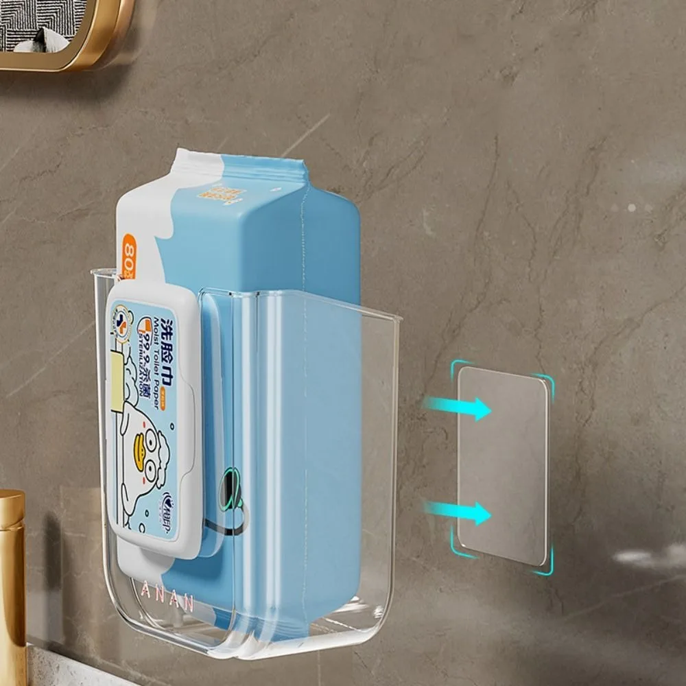 عالية الجودة الحائط مناديل صندوق تخزين افتتاح كبير لكمة خالية صندوق تخزين الأنسجة المبللة الحمام منشفة ورقية المنظم