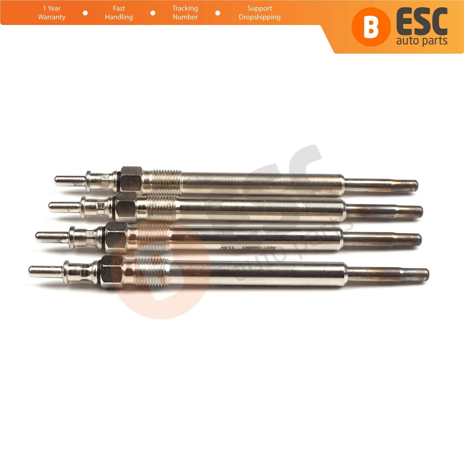 ESC Auto Parts EGP9-1 4 Pcs Heater Glow Plugs GX129, 80036, 0 250 202 045 for Mercedes Chrysler Cherokee Ship From Turkey