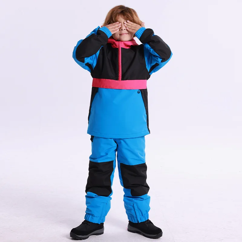 

GSOU SNOW -30℃ Children Ski suit 2023 Winter Snowboard Jacket Boys and Girls Outdoor Snow Suits Warm Waterproof Kids Ski Jacket