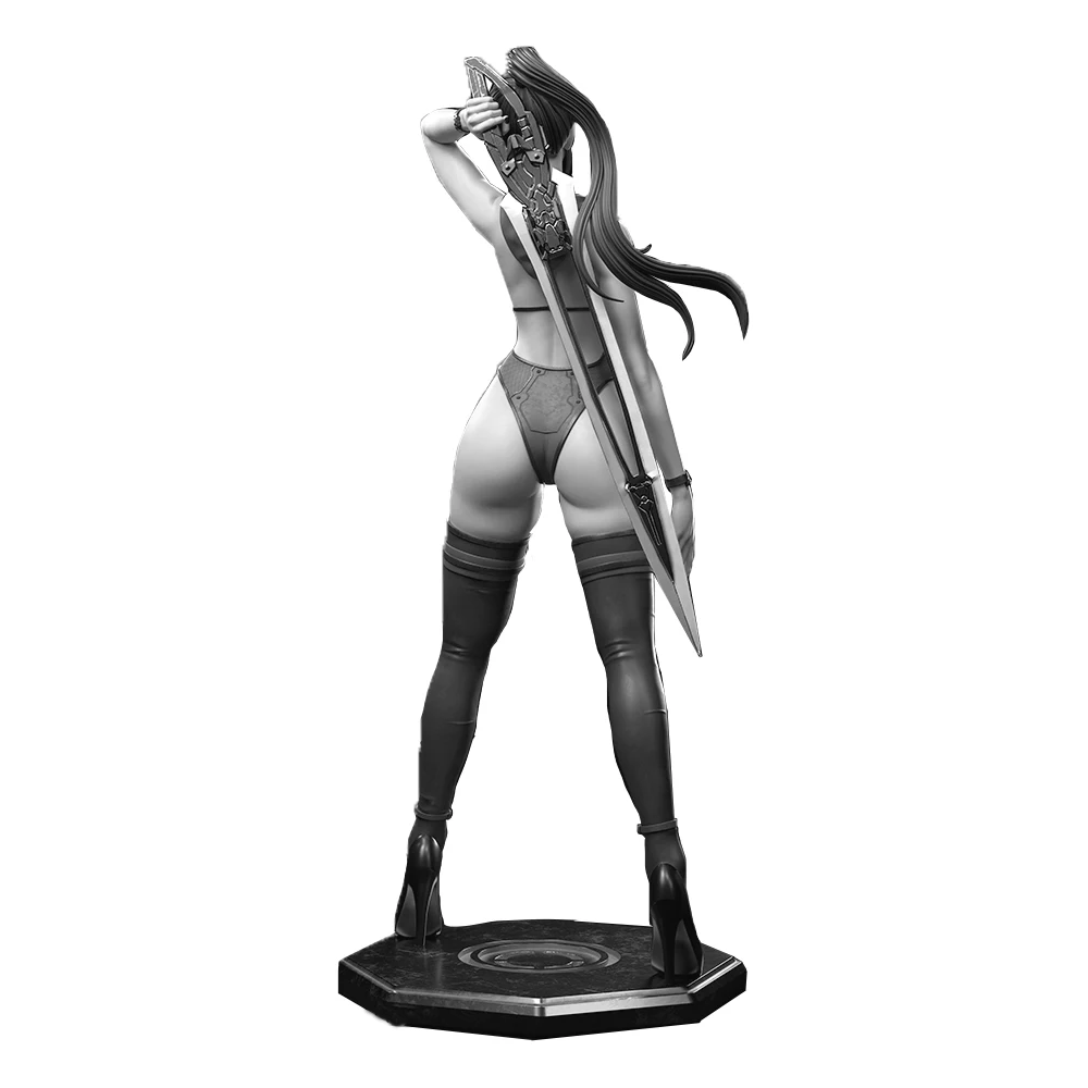 1:16 Resin Model Kit Unpainted DIY Femme Fatale - Inspired Figure - Sleeveless Bodysuit - A925 Collectible