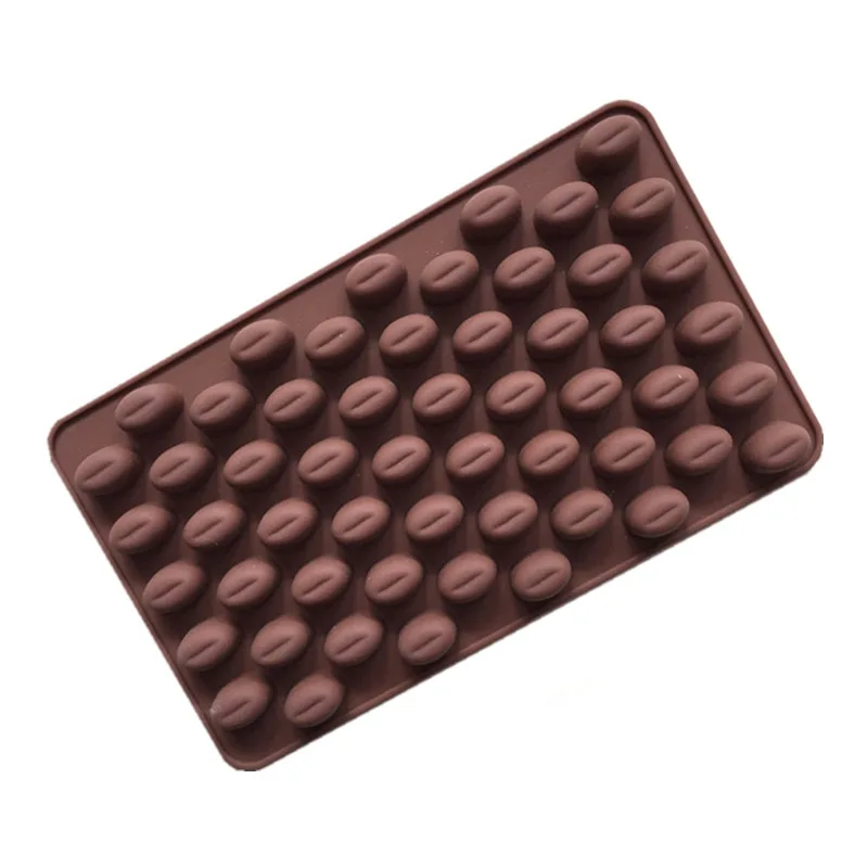 Mini-Kaffeebohnen mit 55 Mulden, Schokolade, Sugarcraft, Süßigkeiten, Silikonform, Form für Fondant, Kuchen, Dekorieren, Backen, Gebäck – Detail 4