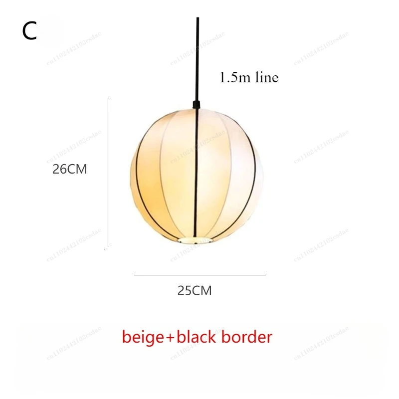 Japanse stijl middeleeuwse kroonluchter woonkamer huisdecoratie slaapkamer lantaarn zijden Zen hanglamp