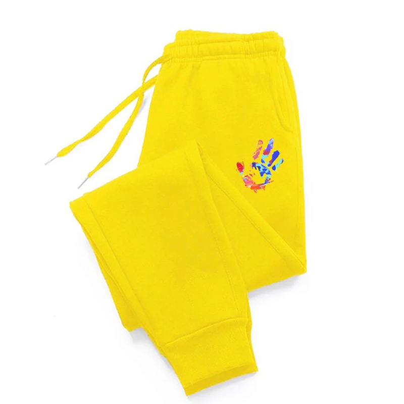 

Colorful Palm Print Prints Sweatpant Street Style Sweatpants For Women Pocket Warm Joggers Drawstring Pocket Sweatpants