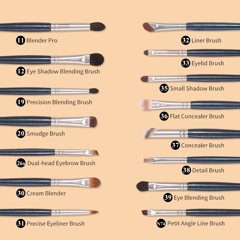 OVW Professional Natural Synthetic Foundation Powder Contour Blending Eyeshadow Highlighter Makeup Brush 1pcs