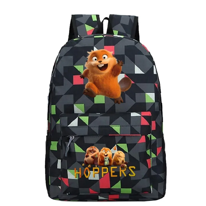 

Hot Sale Cute Kawaii Hoppers Beaver Transformation Project Cartoon Large Capacity School Backpack Fashion Casual Bag forStudents