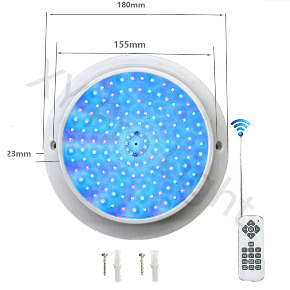 RGB LED 수영장 조명, 야외 및 실내 RGB 수중 조명, 연못 LED, Piscina Luz 스포트라이트, IP68 방수, AC/DC12V, 24V, 25W