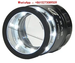 1002L-10K ten times magnifying glass microscope with LED light source PEAK charging printing high power LOUPE 10X 15X 20X 30X