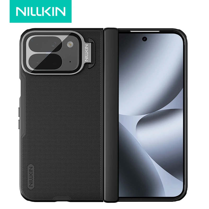 

Складной чехол для Google Pixel 10 Pro Nillkin, магнитный суперматовый щиток ProP, жесткий матовый чехол с подставкой для объектива камеры