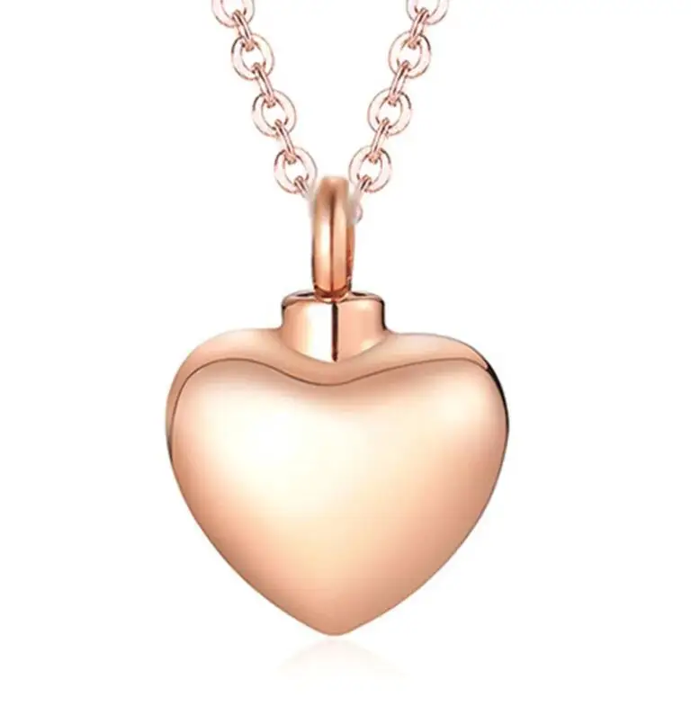 Stainless Steel Cremation Jewelry Cute Heart Cremation Urn Necklace for Ashes Holder Urn Pendant Necklace Keepsake Jewelry image 3