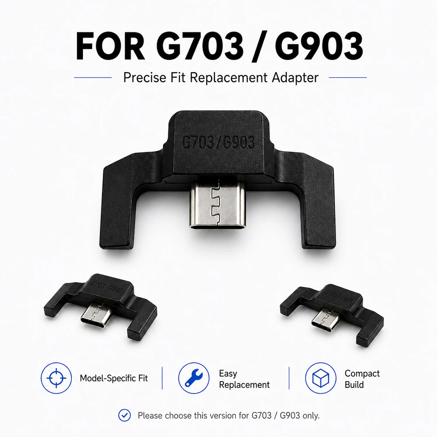 For Logitech G PRO Wireless / G PRO X SUPERLIGHT / G703 / G903 Mouse Adapter USB Head Replacement Repair Parts