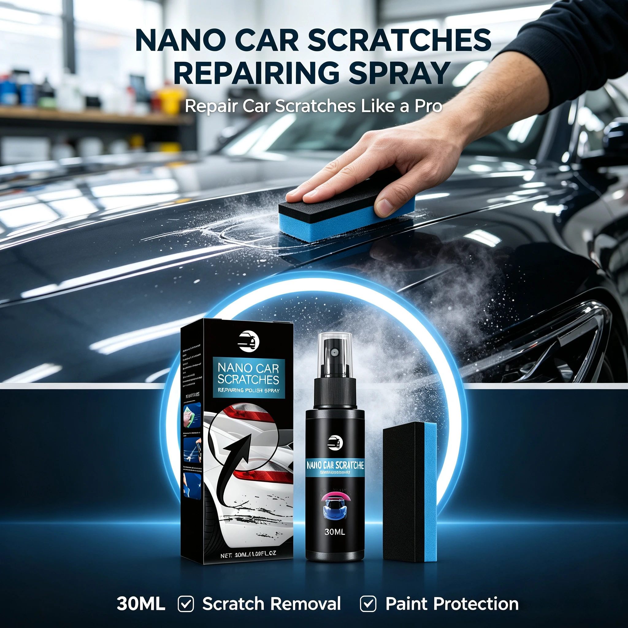 No Tool Needed Car Scratch Repair Polish Auto Paint Scratch Remover for Car Body Composite Material Care All Vehicle Types Safe