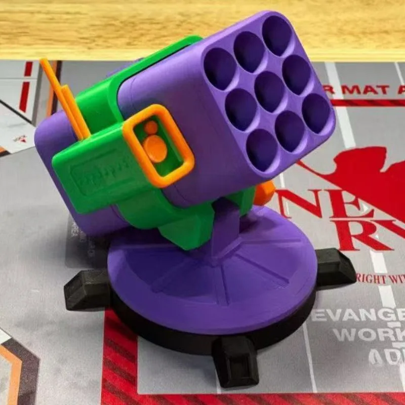 3D Printed Analog Prevention and Control Missile Type Pen Holder Desktop Ornament Green Purple