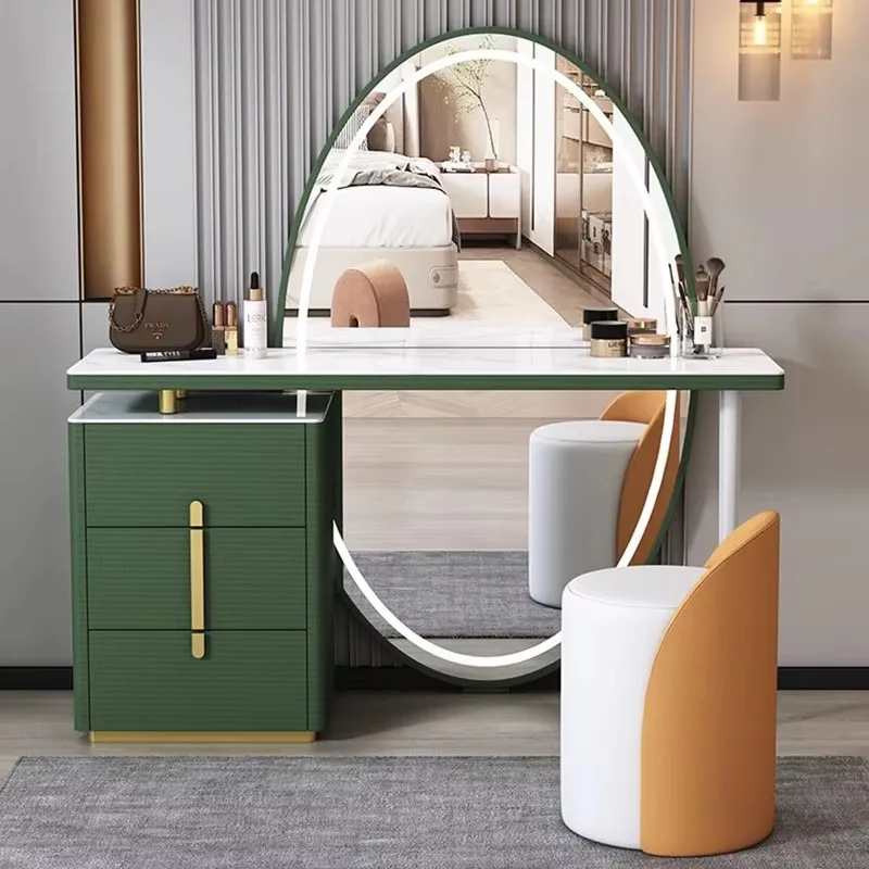 

Nordic Modern Led Dressing Table Natural Affordable Wood Lights Vanity Dressing Table Storage Essentials Penteadeira Furniture