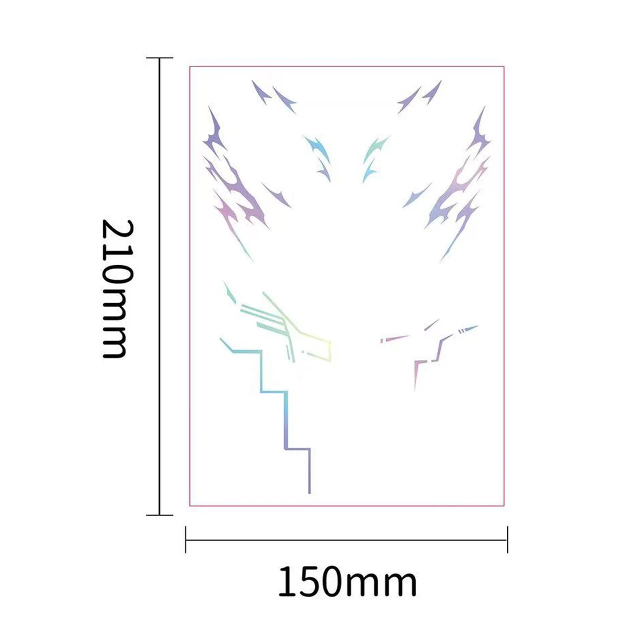 Laser Tattoo Stickers with Technological Feel Anime for Cosplay Halloween Party， and it looks as dazzling as K-pop Demon hunter