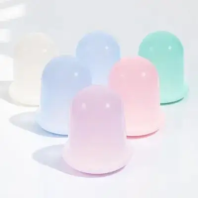 

6 шт. силиконовые банки чашки премиум-качества присоска для массажа спины инструмент для ухода за телом вакуумная терапия массажер Рождественский подарок