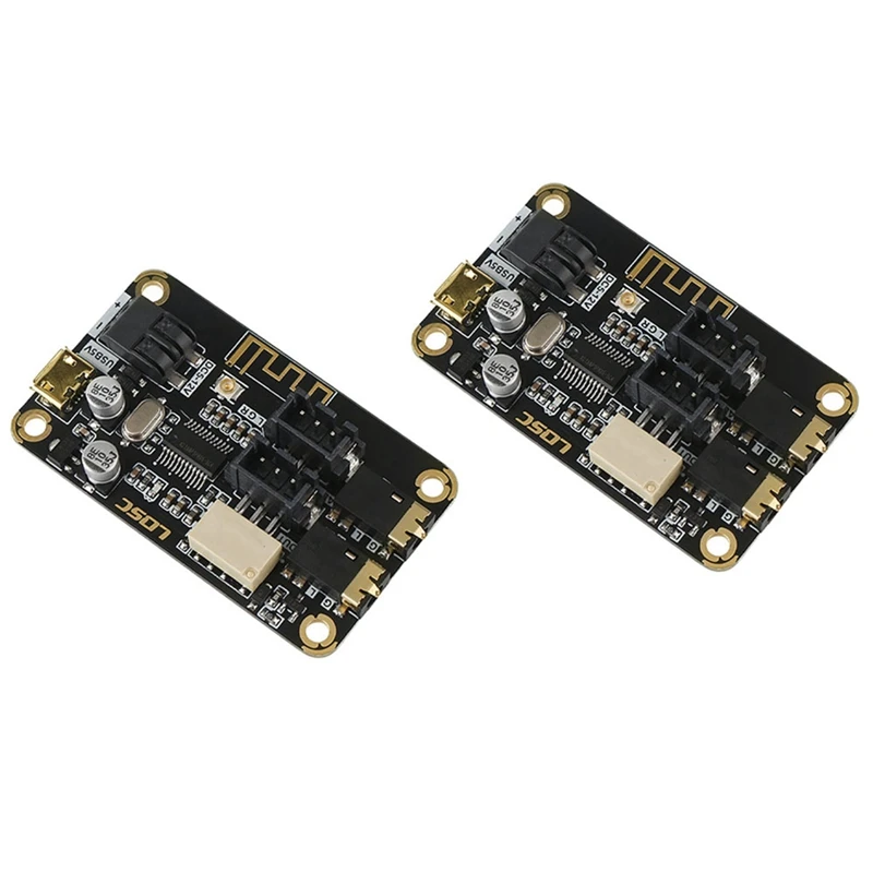LQSC 2X Bluetooth Decoder Board For AUX Input Diy Modified Speaker Audio MP3 Stereo Audio Receiver Module