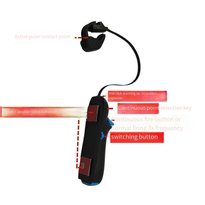 لموصل الكمبيوتر اللوحي لألعاب FPS المغناطيسي 6 أصابع، 8 أصابع، 7 أصابع، وحدة تحكم ألعاب قابلة للتعديل 2 قطعة-ABVP #5