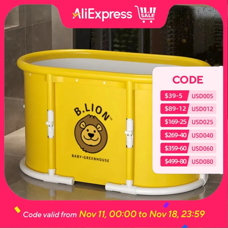 ベビービッグホワイトバスタブシャワー大人用滑り止めアイテムフットバスバスタブハウスバスルームバニョワール折りたたみ式アブルテホーム家具