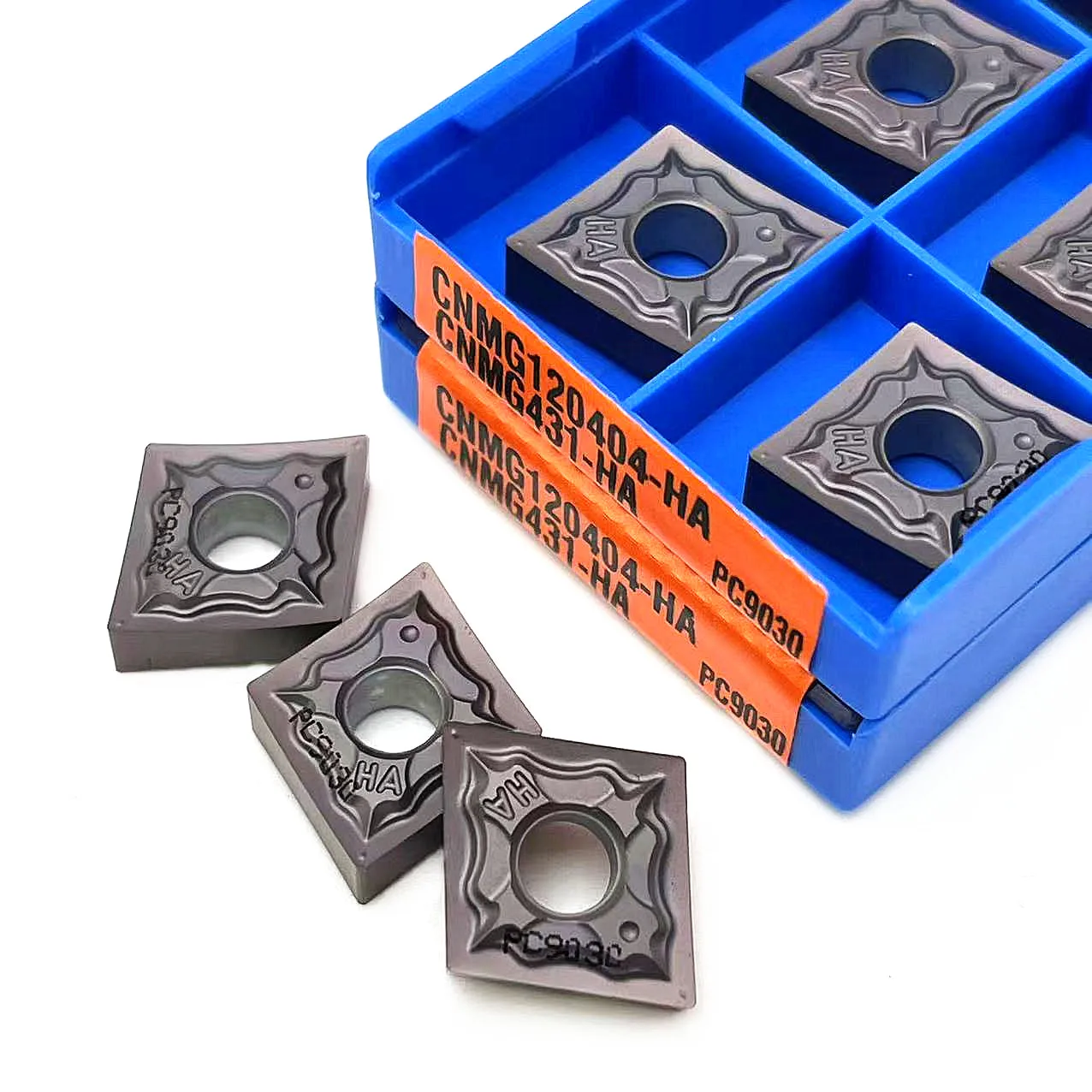 เครื่องกลึงโลหะ CNMG120404ฮา PC9030ใบมีดเพชร cnmg 120408เครื่องมือกลึงสแตนเลสเครื่องมือกลึงภายนอกคุณภาพสูง