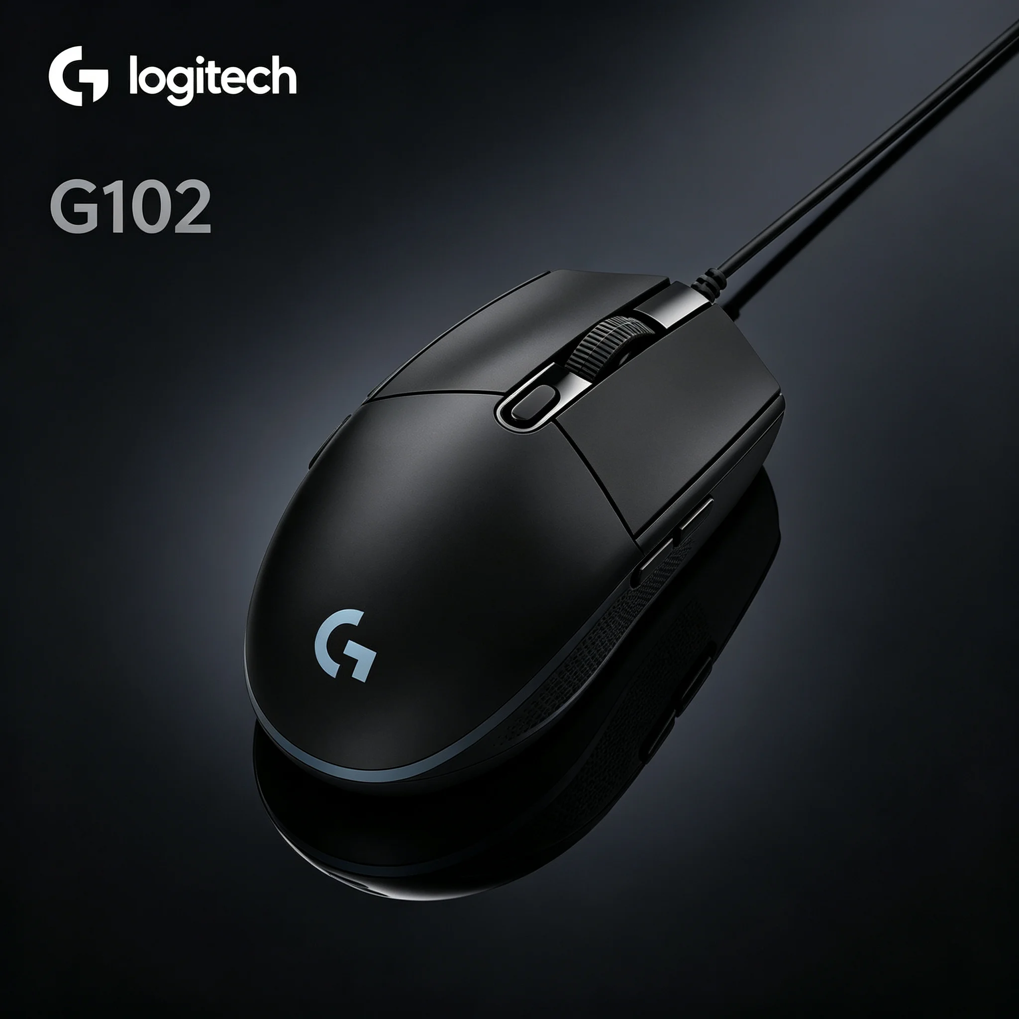 Logitech G102 Wired Gaming Mouse Low Latency Wired Connection For CS PUBG LOL Valorant Intense Game Play Office PC Mice