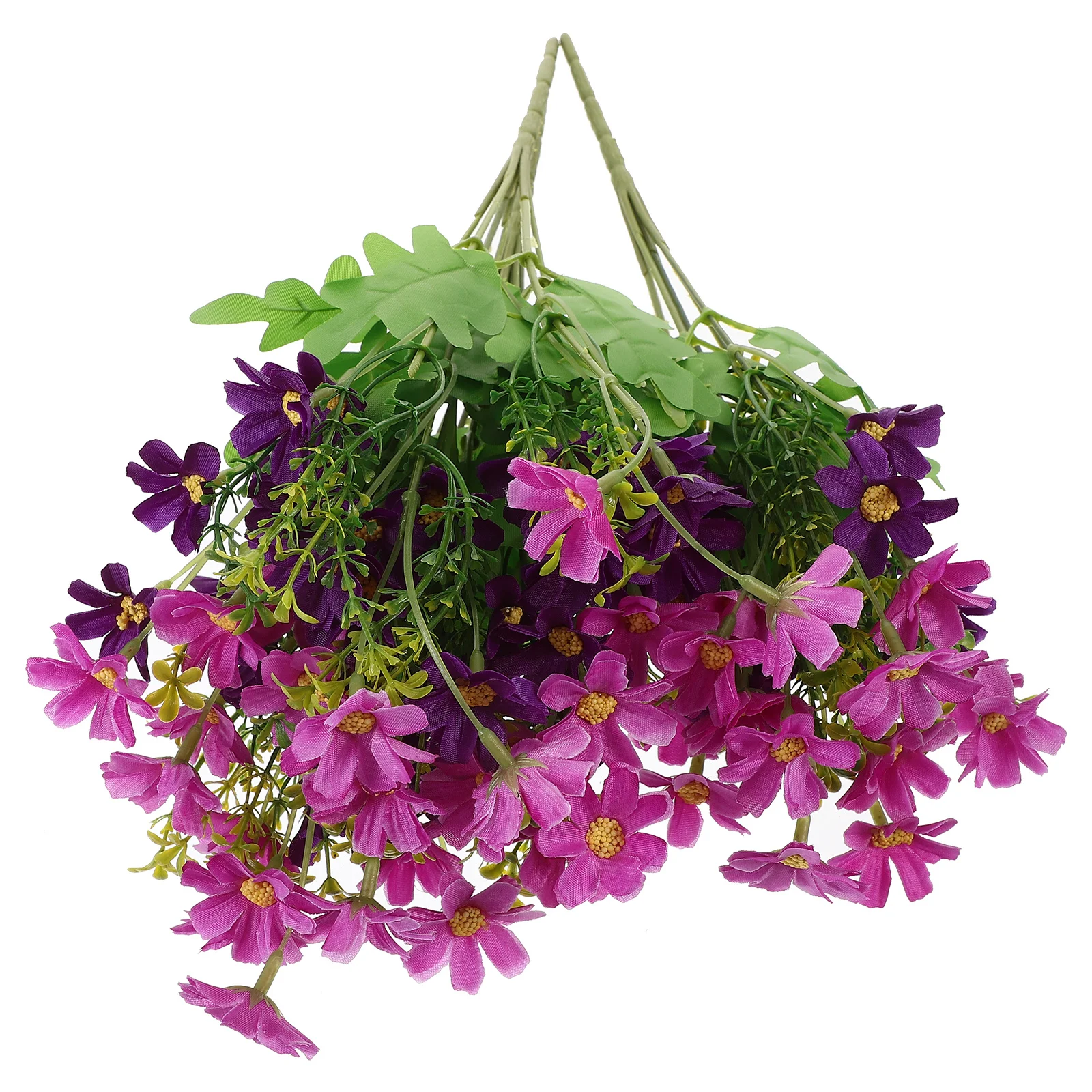 

3Pcs Artificial Daisy Bouquet 28-Cluster Plastic Marguerite Flower Home Wedding Decoration Eco-Friendly Purple