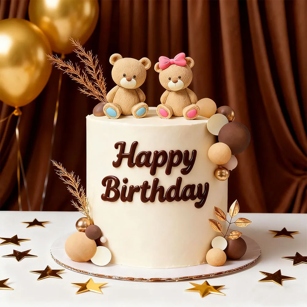 Geschlecht offenbaren Bären-Kuchenaufsätzen, Bären-Kuchendekorationen für Jungen und Mädchen, Babyparty, Geschlecht offenbaren Geburtstagsparty-Dekorationen – Detail 1