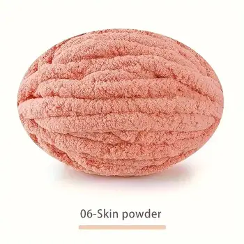 250g/klubička vícebarevné ženilkové příze na pletení a háčkování deky, polštáře, hustá silná linka, měkká teplá háčkovaná příze, šátek 10 nejlepší prodej pletací příze artknock - №3