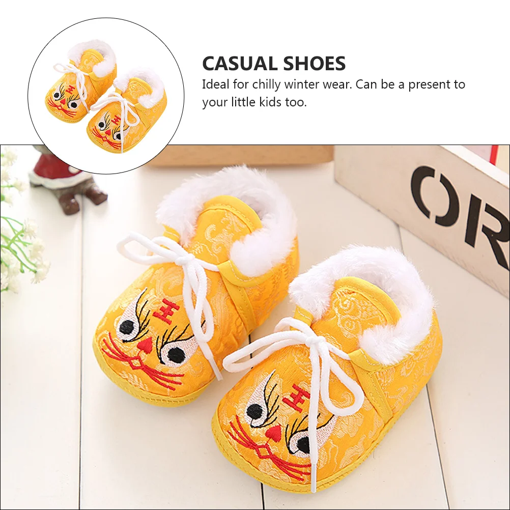 Cartoon Keep Warm Casual Shoes Slippers for Kids Baby Autumn Cotton Children Winter Toddler