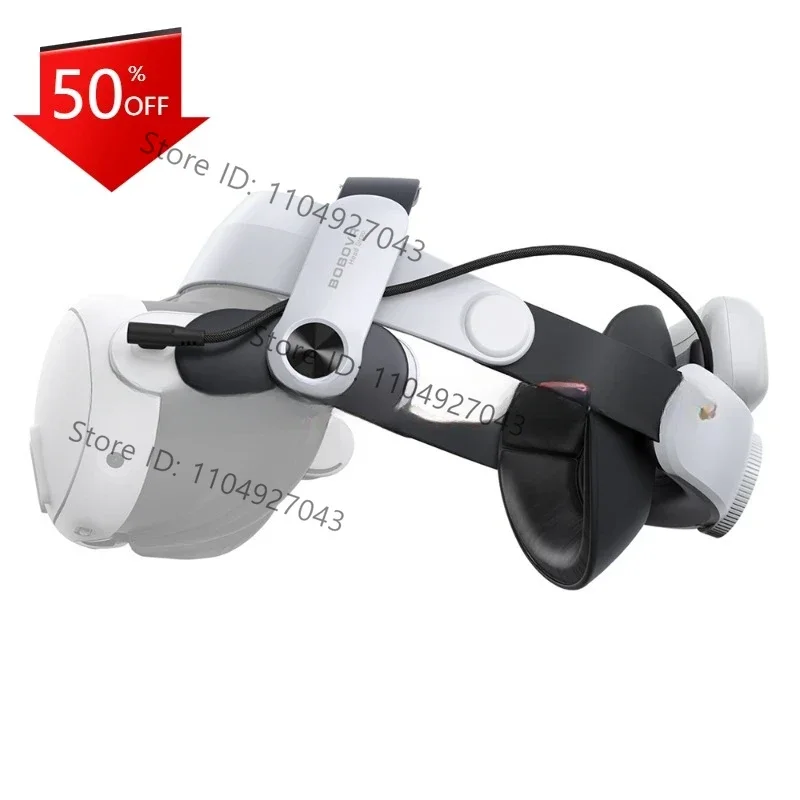 The BOBOVR M3 Pro works with the Meta Quest 3 VR headset battery pack headband
