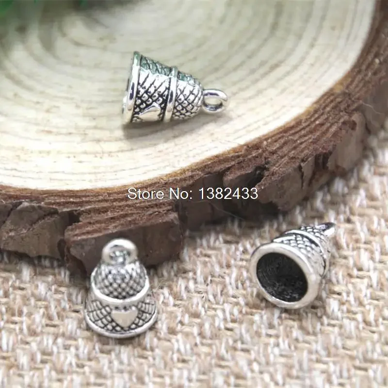 

20pcs Peter Pan Thimble амулеты серебристого оттенка 14x10mm