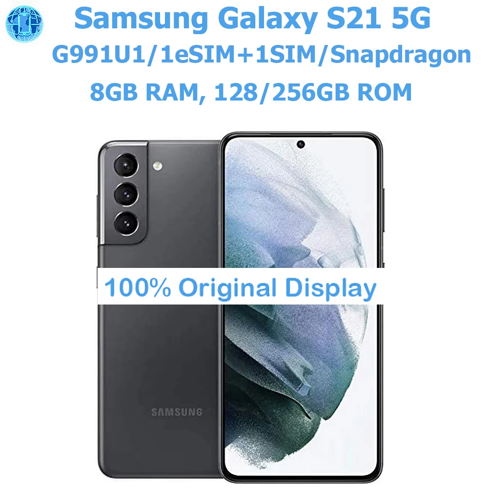 Samsung Galaxy S21 5G Android Phone G991U1 6.2-Inch AMOLED Samsung 128GB 8GB Phone 64MP 120Hz US Version Originalunlocking