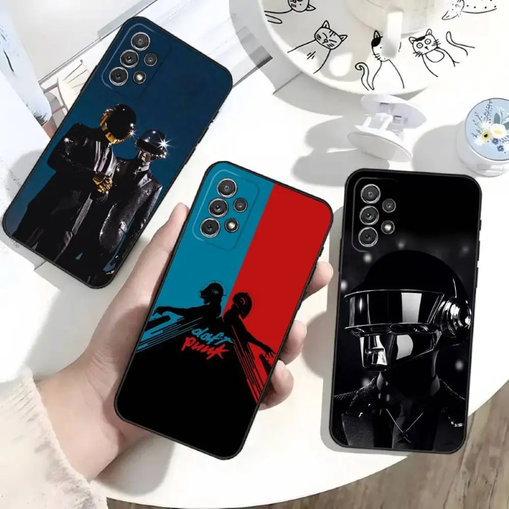

D-Daft Punk Band Phone Case For Samsung S25,S24,S21,S22,S23,S30,Ultra,S20,Plus,Fe,Lite,Note,10 Black Soft Shell