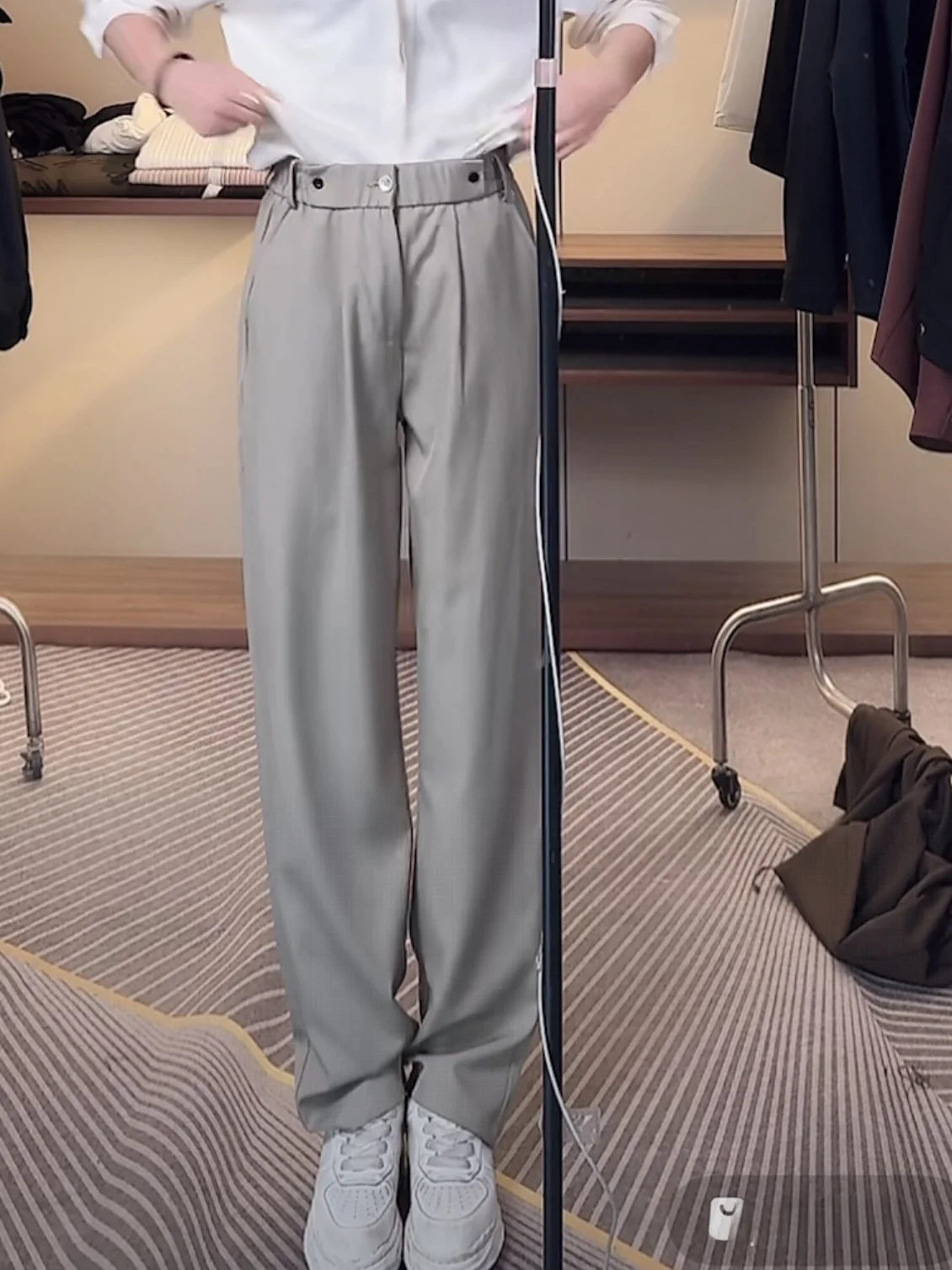 

Fall Men's Loose Straight Leg Casual Pants Anti-Wrinkle Simple Faion Classic Sle Long Trousers for Casual Ocns