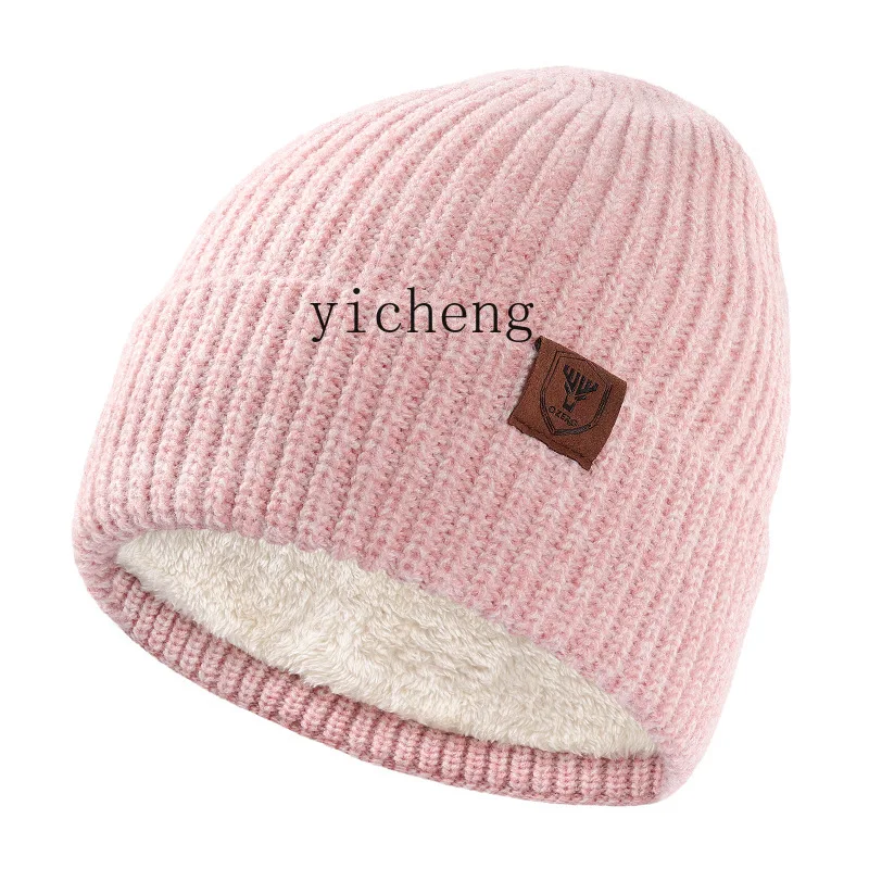 YY Woolen Cap Women's Autumn and Winter Korean Fashion All-Matching Warm and Loose Knitted Hat